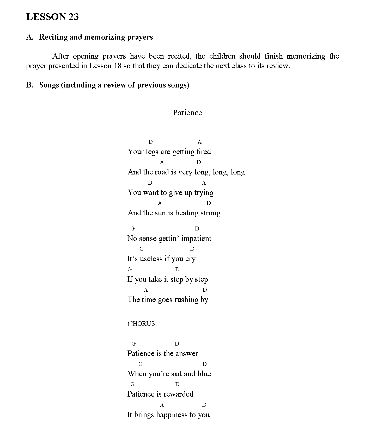 Children's class lesson on patience | What Bahá’ís Do